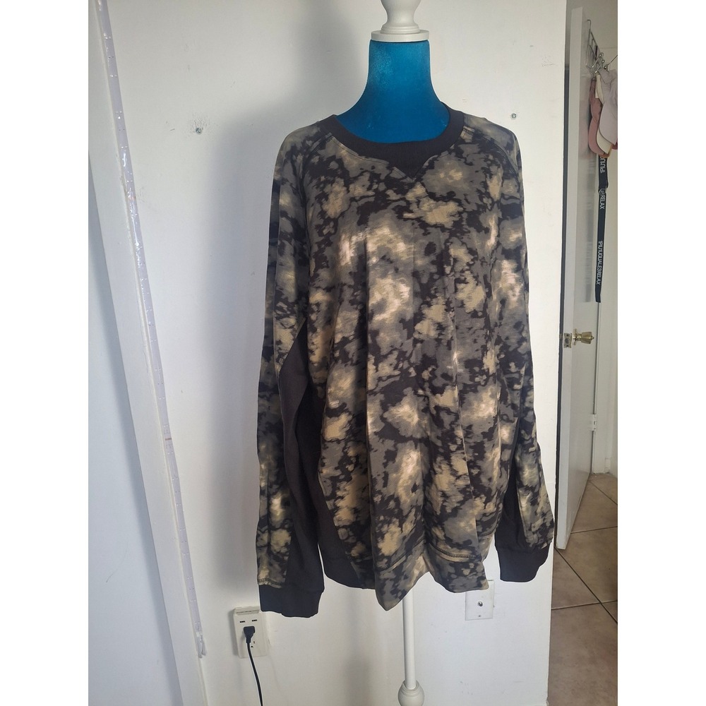 Cross Eyed Moose Mens XXL French Terry Sweatshirt Cool Camo Don't Cross My Moose
